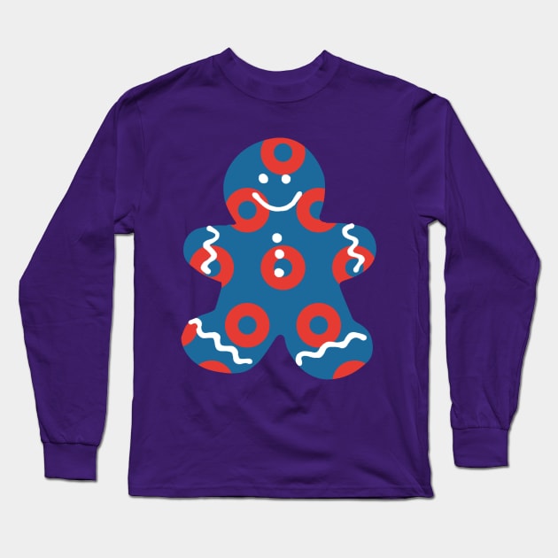 Phish Fishman Donuts Gingerbread Man Long Sleeve T-Shirt by NeddyBetty